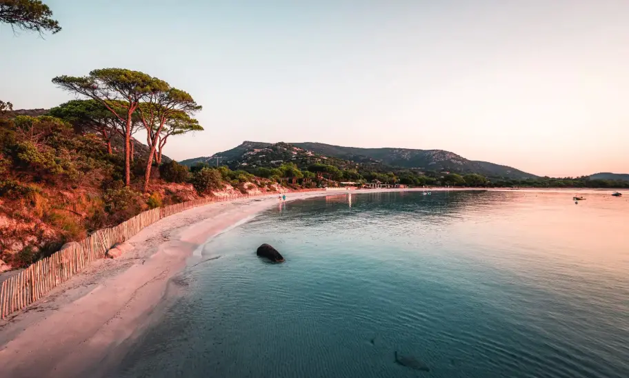 plage de palombaggia portovecchio corse du sud