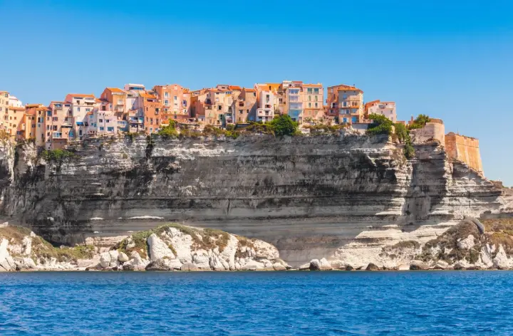 vue des falaises de bonifacio